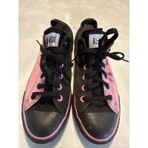Converse Chuck Taylor All Star Shoes Womens Sz 9 Pink & Black